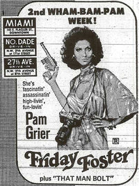 Friday Foster Movie Poster Print featuring iconic retro art