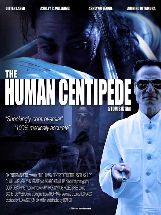 The Human Centipede (First Sequence) Movie Poster Print featuring horror theme.