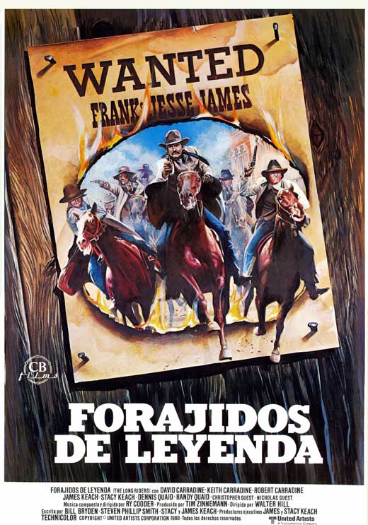 The Long Riders Movie Poster Print showcasing classic Western film art.