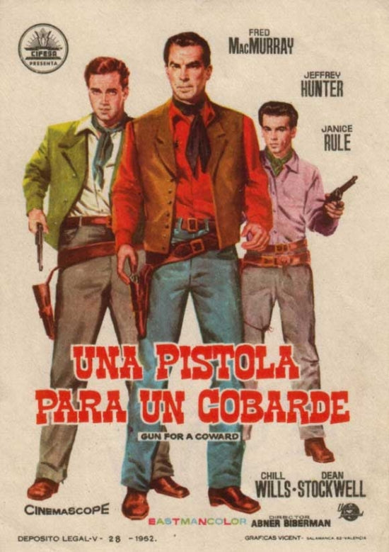Gun for a Coward Movie Poster Print featuring classic cinema artwork.