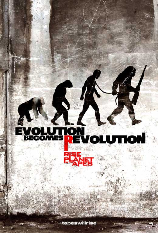 Rise of the Planet of the Apes Movie Poster Print showcasing dynamic visuals.