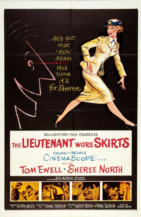The Lieutenant Wore Skirts Movie Poster Print showcasing classic film art.