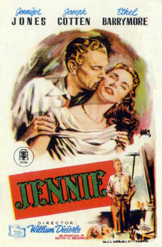 Portrait of Jennie Movie Poster Print showcasing classic cinema art.