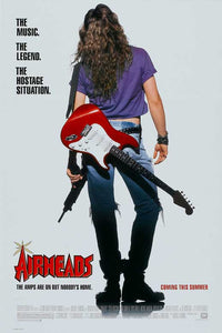 Airheads Movie Poster Print featuring classic comedy art.