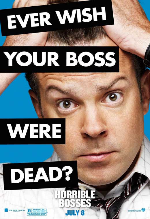 Horrible Bosses Movie Poster Print featuring comedic characters.