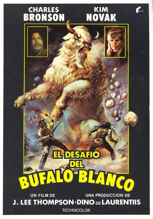 The White Buffalo Movie Poster Print featuring vibrant colors and iconic imagery.