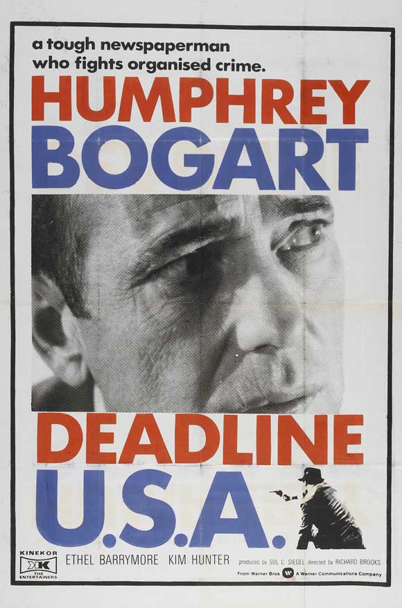 Deadline USA Movie Poster Print showcasing classic film art