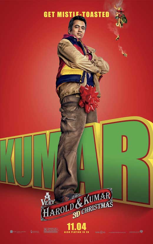A Very Harold & Kumar Christmas Movie Poster Print showcasing festive holiday humor.