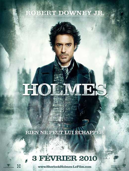 Sherlock Holmes Movie Poster Print featuring classic film artwork.