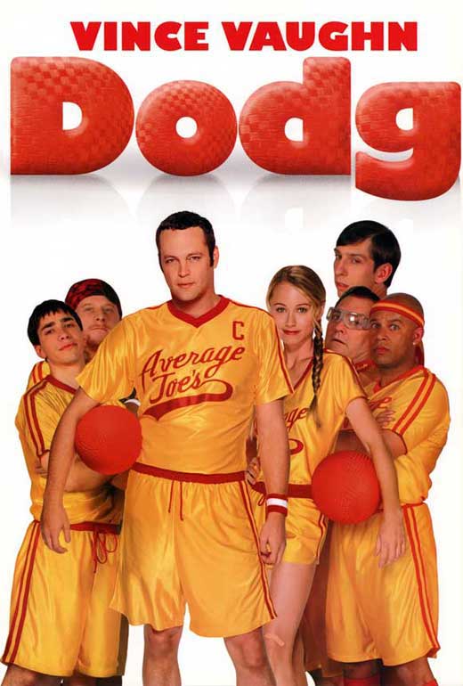 Dodgeball: A True Underdog Story Movie Poster Print featuring vibrant colors and fun design.