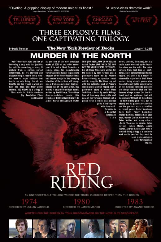 Red Riding: 1974 Movie Poster Print featuring cinematic imagery.