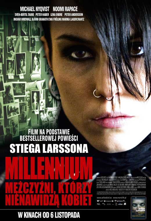 The Girl with the Dragon Tattoo movie poster print showcasing dramatic imagery.