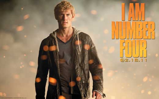 I Am Number Four Movie Poster Print showcasing thrilling sci-fi artwork.