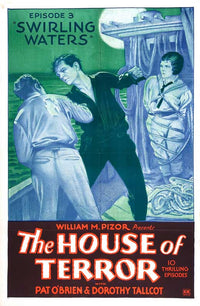 The House of Terror Movie Poster Print showcasing chilling imagery.