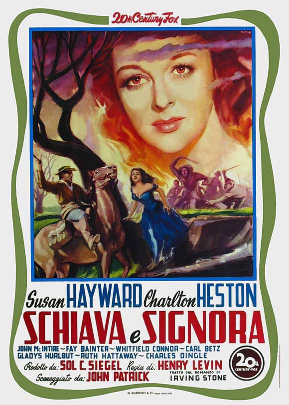 The President's Lady Movie Poster Print showcasing classic cinema artwork.