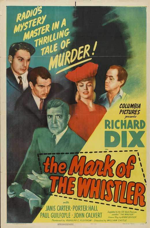 The Mark of the Whistler movie poster print featuring captivating artwork.