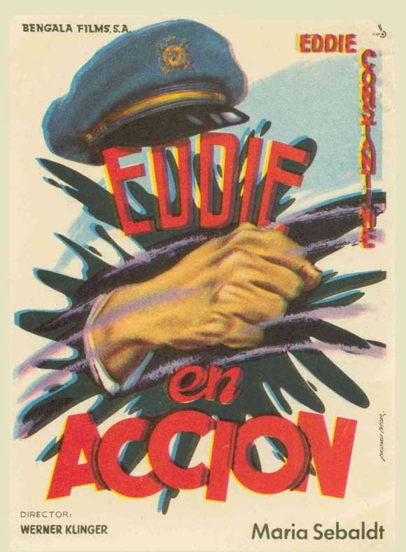 Hoopla, Now Comes Eddie movie poster print featuring vibrant colors and whimsical design.