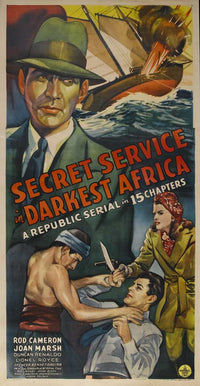 Secret Service in Darkest Africa Movie Poster Print featuring classic film art.