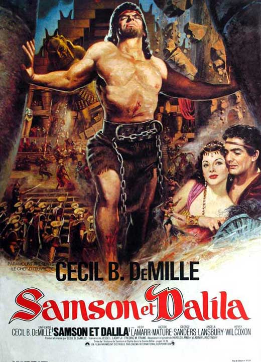 Samson and Delilah Movie Poster Print - iconic film art
