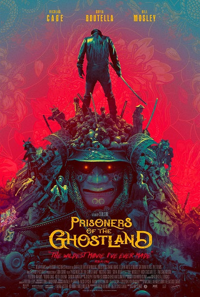 Prisoners of the Ghostland Movie Poster Print showcasing the film's unique art style.