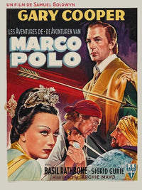 The Adventures of Marco Polo Movie Poster Print showcasing vibrant colors and adventure theme.