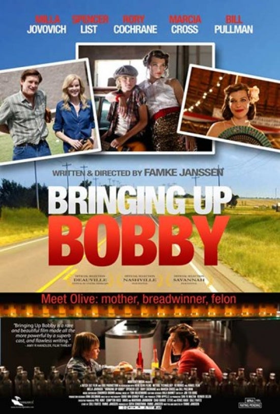 Bringing Up Bobby Movie Poster featuring whimsical artwork