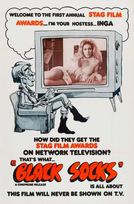 Black Socks Movie Poster Print showcasing unique cinema art.