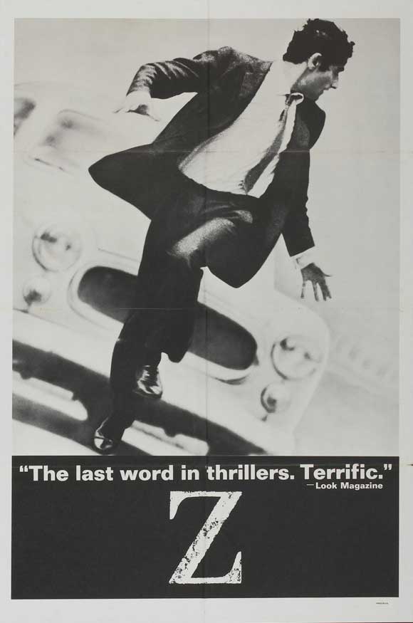 Z Movie Poster Print showcasing classic film art.