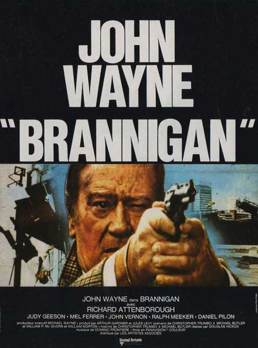 Brannigan Movie Poster Print featuring vibrant colors and captivating design.