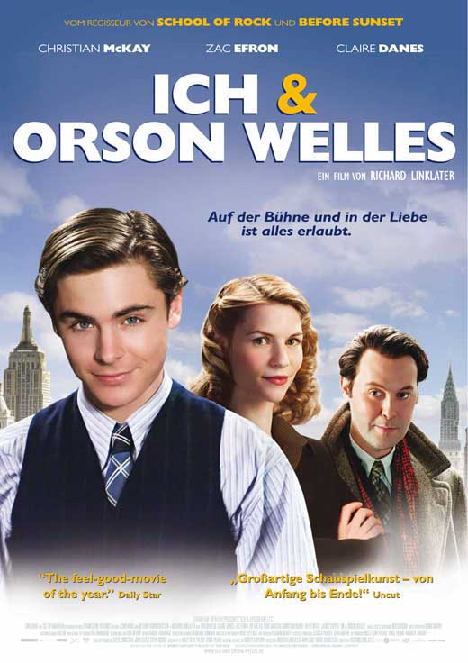 Me and Orson Welles Movie Poster Print showcasing cinematic art.