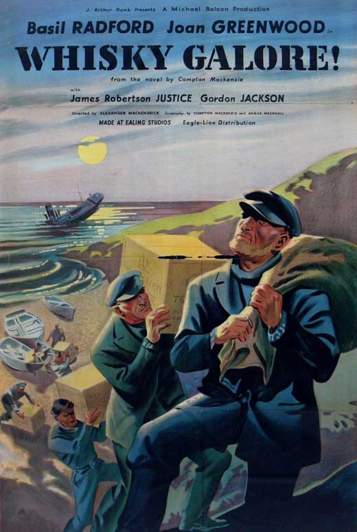 Whisky Galore! movie poster print showcasing classic film artwork.