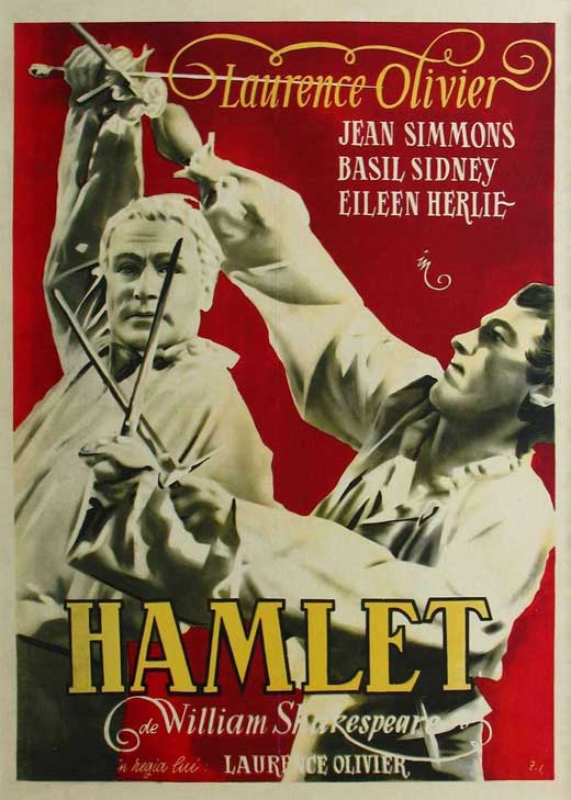Hamlet Movie Poster Print showcasing classic film art