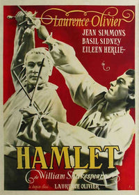 Hamlet Movie Poster Print showcasing classic film art
