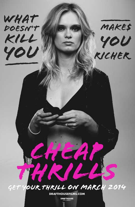 Cheap Thrills Movie Poster Print showcasing suspenseful film imagery.