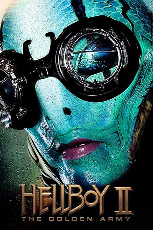 Hellboy 2: The Golden Army Movie Poster Print featuring vibrant artwork.