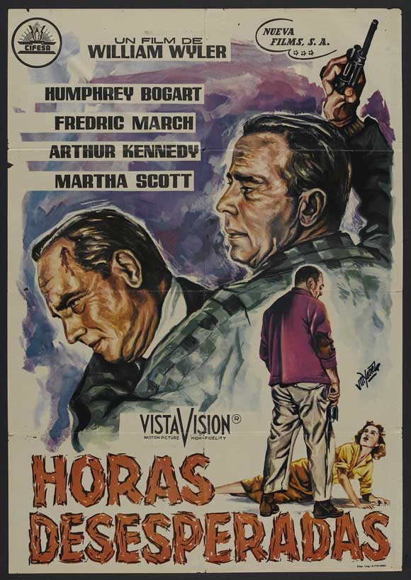 The Desperate Hours Movie Poster Print showcasing suspenseful cinematic artwork.