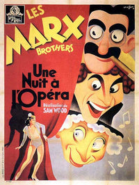 A Night at the Opera Movie Poster Print showcasing classic cinema art.