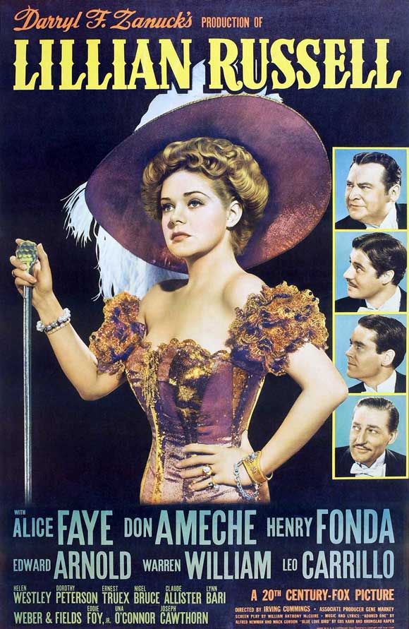 Lillian Russell Movie Poster Print showcasing classic cinema art.