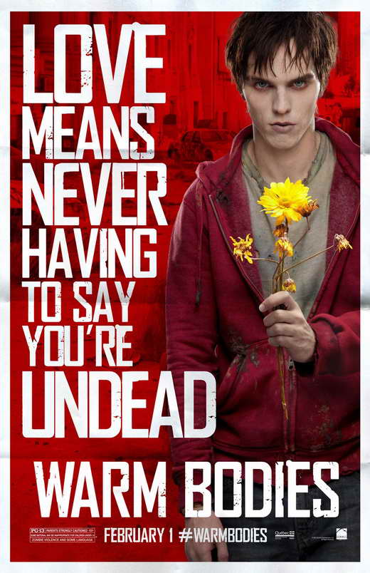 Warm Bodies Movie Poster Print showcasing a whimsical romantic theme.