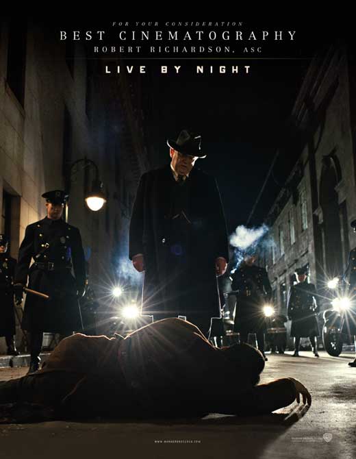 Live By Night Movie Poster Print showcasing cinematic art.