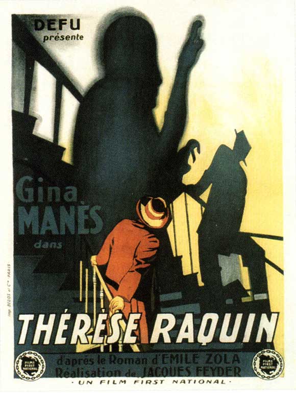 Therese Raquin Movie Poster Print showcasing dramatic film art.