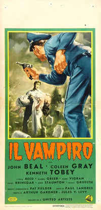The Vampire Movie Poster Print showcasing classic horror art.
