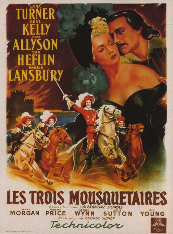 The Three Musketeers Movie Poster Print showcasing adventure and camaraderie.