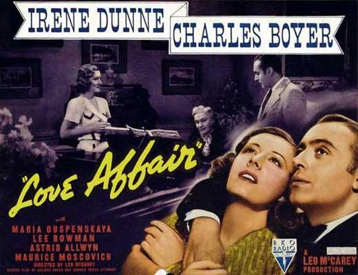 Love Affair Movie Poster Print featuring cinematic romance