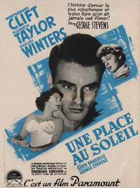 A Place in the Sun Movie Poster Print showcasing classic film art.