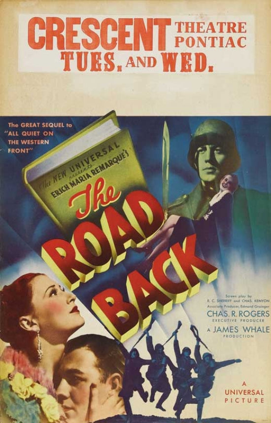The Road Back Movie Poster Print showcasing cinematic themes.