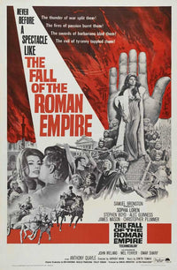 The Fall of the Roman Empire Movie Poster Print showcasing historical drama