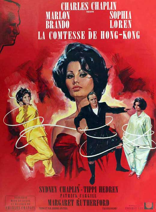 A Countess from Hong Kong Movie Poster Print featuring vibrant colors and detailed artwork.