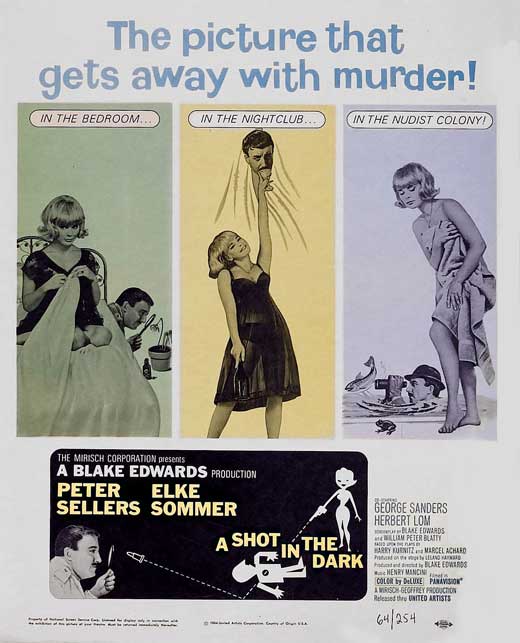 A Shot in the Dark Movie Poster Print showcasing classic cinema art.