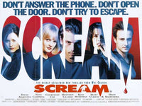 Scream Movie Poster featuring Ghostface from the classic horror film.